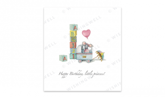 29. Happy birthday little Princess * Wishingwell * card