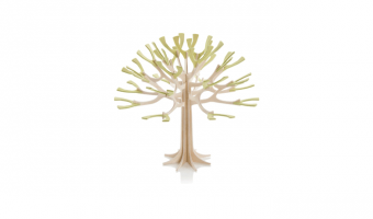 Tree naturel-pale green * 3D puzzle card * LOVI