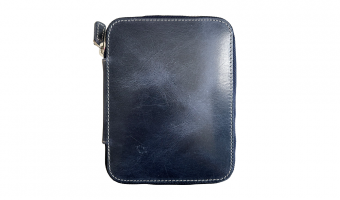10 Pen Crazy Horse Navy Blue Pen Case * Galen Leather