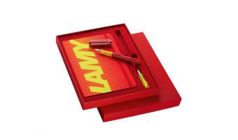 NEW Lamy AL star glossy red + paper notebook set * Lamy Special Edition