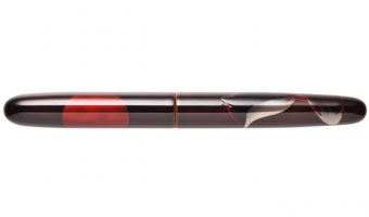 CP. A Fox with the Harvest Moon Cigar Portable * Nakaya tameshukashi