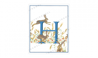137. 'H' Hare * Wishingwell * card