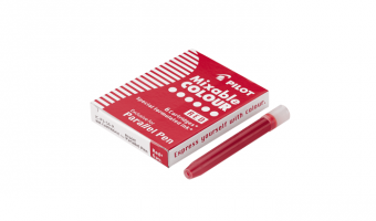 Red Parallel pen ink cartridges * Pilot