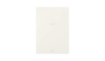 White, Midori Notebook Color Dot * Midori