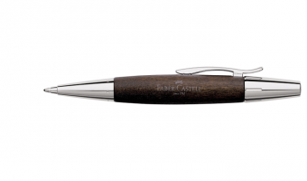 E-motion darkbrown pearwood ballpoint * Faber-Castell