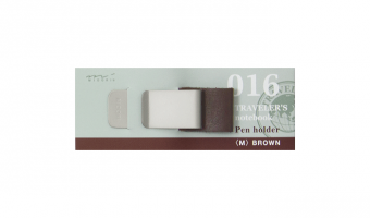 016 - pen clip brown * Traveler's Company Japan