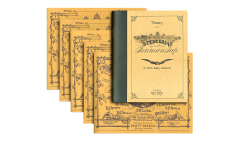 7. Spencerian Penmanship, theory and 5 copybooks * Mott Media