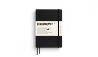 Notebook 411 A5, Hardcover, Black * Leuchtturm1917