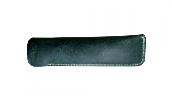 1 Pen Crazy Horse Green Pen Sleeve * Galen Leather