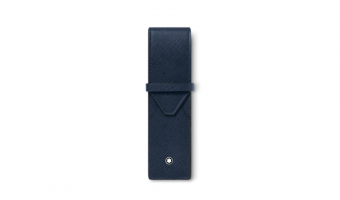 Sartorial etui 2 pennen blauw 131744 * Montblanc leder