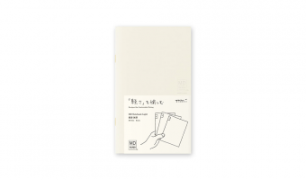 MD Light B6, tri-pack schriftjes, blanco * Midori