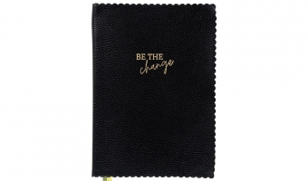 10. Journal, zwart, Be the change * Artebene