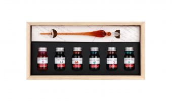 Giftset 6 inkten en glaspen * J. Herbin 