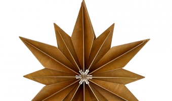 77. Decor Star Cinnamon Brown 36cm * 3D puzzle card * LOVI