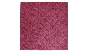 01. Isa Monyo, water repellent Chrysanthenum purple 100cm * Musubi Furoshiki