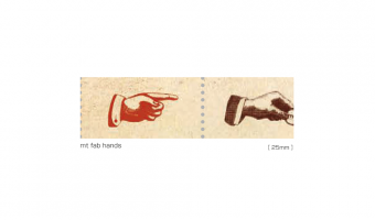 P04 * Fab Dot Punch Hands * MT masking tape
