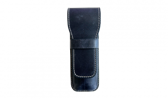 Flap Pen Case 2 pens Crazy Horse Blue * Galen Leather