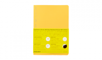 Editor's Series 365 Days Notitieboek A5 Grid Geel * Stalogy