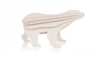 36. Polar Bear * 3D puzzle card * LOVI