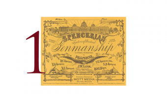 1. Spencerian Penmanship, oefenschrift 1 * Mott media