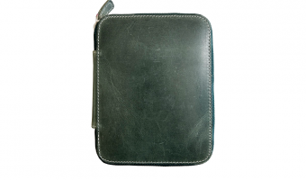 10 Pen Crazy Horse Green Pen Case * Galen Leather