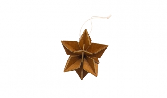 68. Star Cinnamon Brown 5cm *3D puzzle card * Lovi