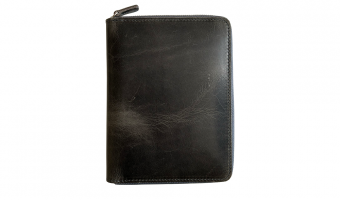 5 Pen Crazy Horse Smoky Grey Pen Case * Galen Leather