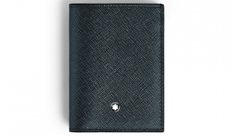 Sartorial Mini Wallet 4cc Blue * 220382 * Montblanc Lederwaren