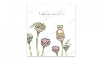 74. Frog and Lotus * Wishingwell gift card
