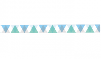 D336 * triangle and diamond blue * MT masking tape