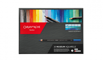 20 Aquarelpotloden, Marine, Expert Museum Aquarelle * Caran d'Ache