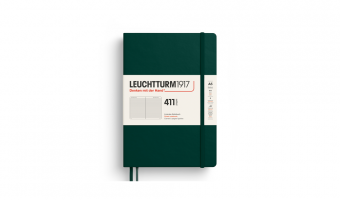 Notebook 411 A5, Hardcover, Forest green * Leuchtturm1917