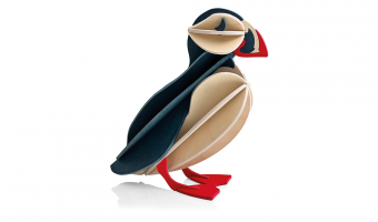 83. Puffin Large Blue * 3D Puzzle Card * Lovi