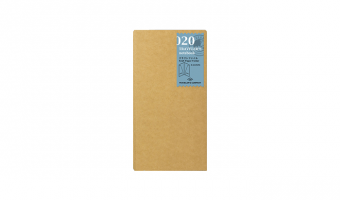 020 - kraft paper folder * regular *  Traveler's Company Japan