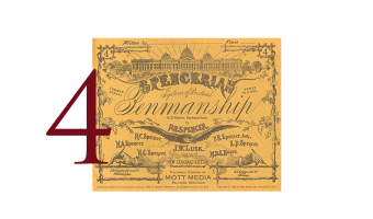 4. Spencerian Penmanship, oefenschrift 4 * Mott media