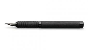 Essentio Aluminium Black Fountain Pen * Faber Castell
