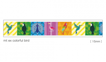 P198 * Colorful Bird * MT masking tape