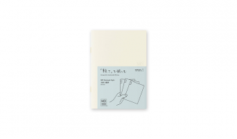 MD Light A6, tri-pack schriftjes, geruit * Midori