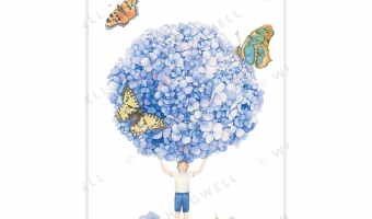 FL10. Hydrangea * Wishingwell gift card