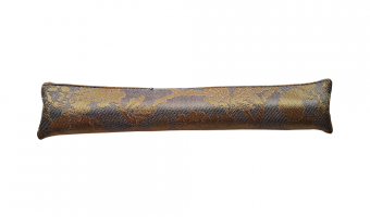 Gold Flowers Grey Pen Kimono Portable * Uttoko