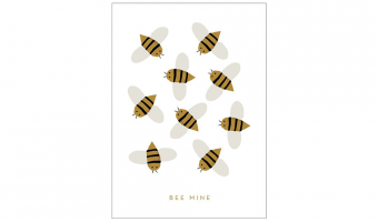 06. Bee Mine, greeting card * Michoucas Design