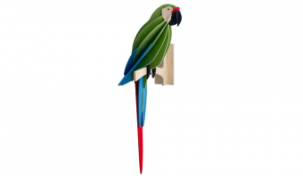 87. Great Green Macaw 34cm * 3D Puzzle Card * Lovi