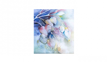 IV.3c * Blue Branch Aquarel * gift card * Arti