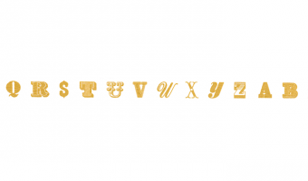 P40 * alphabet gold R * MT masking tape
