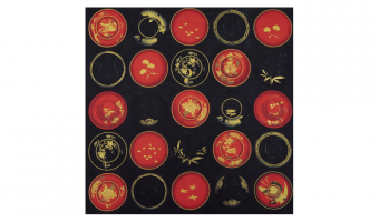 35. Setsugekka Japanese Lacquerware Black 120 * Musubi