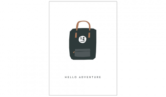 17. Hello Adventure, greeting card * Michoucas Design