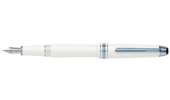 Glacier White Precious Resin Classique fountain pen * Montblanc Meisterstück