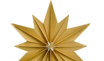 76. Decor Star Honey Yellow 36cm * 3D puzzle card * LOVI
