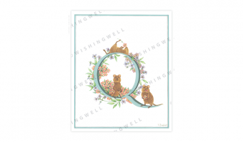 147. 'Q' Quokka * Wishingwell * card