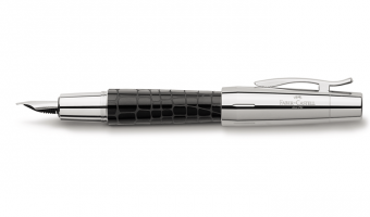 E-motion Croco black fountain pen * Faber-Castell